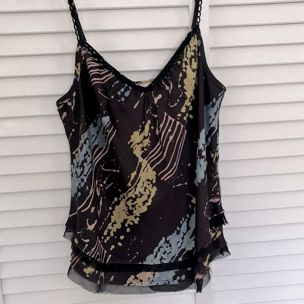 Silk style blouse with fun details
